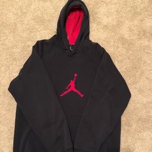 Jordan Black-Red hoodie.